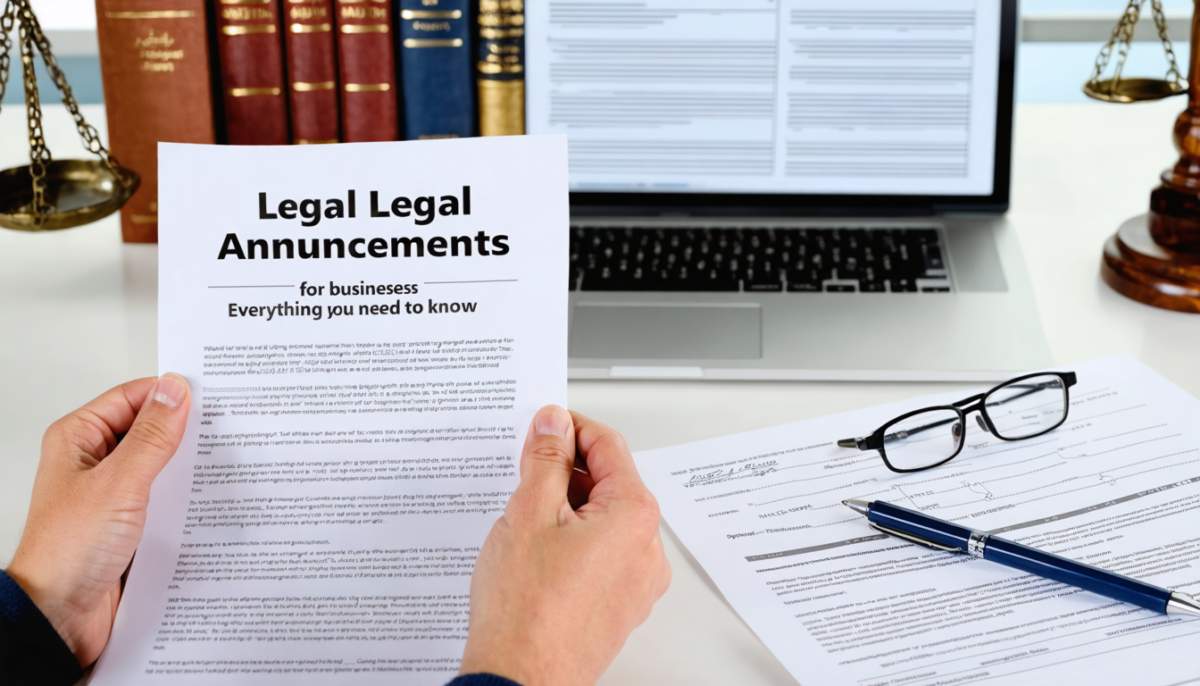 découvrez tout ce qu'il faut savoir sur les annonces légales pour les entreprises : obligations, procédures et conseils pour être en conformité.