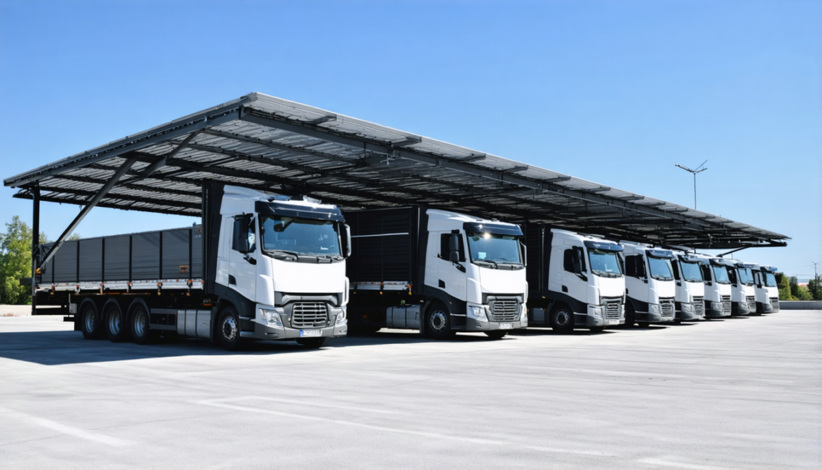 découvrez les avantages et les risques des ombrières photovoltaïques pour abriter vos camions, une solution alliant protection et production d'énergie renouvelable à analyser avec soin.