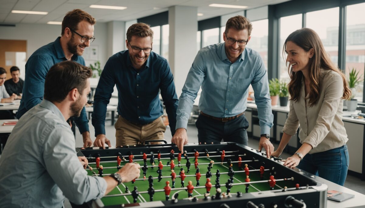Comment le baby-foot en entreprise booste la productivité des équipes